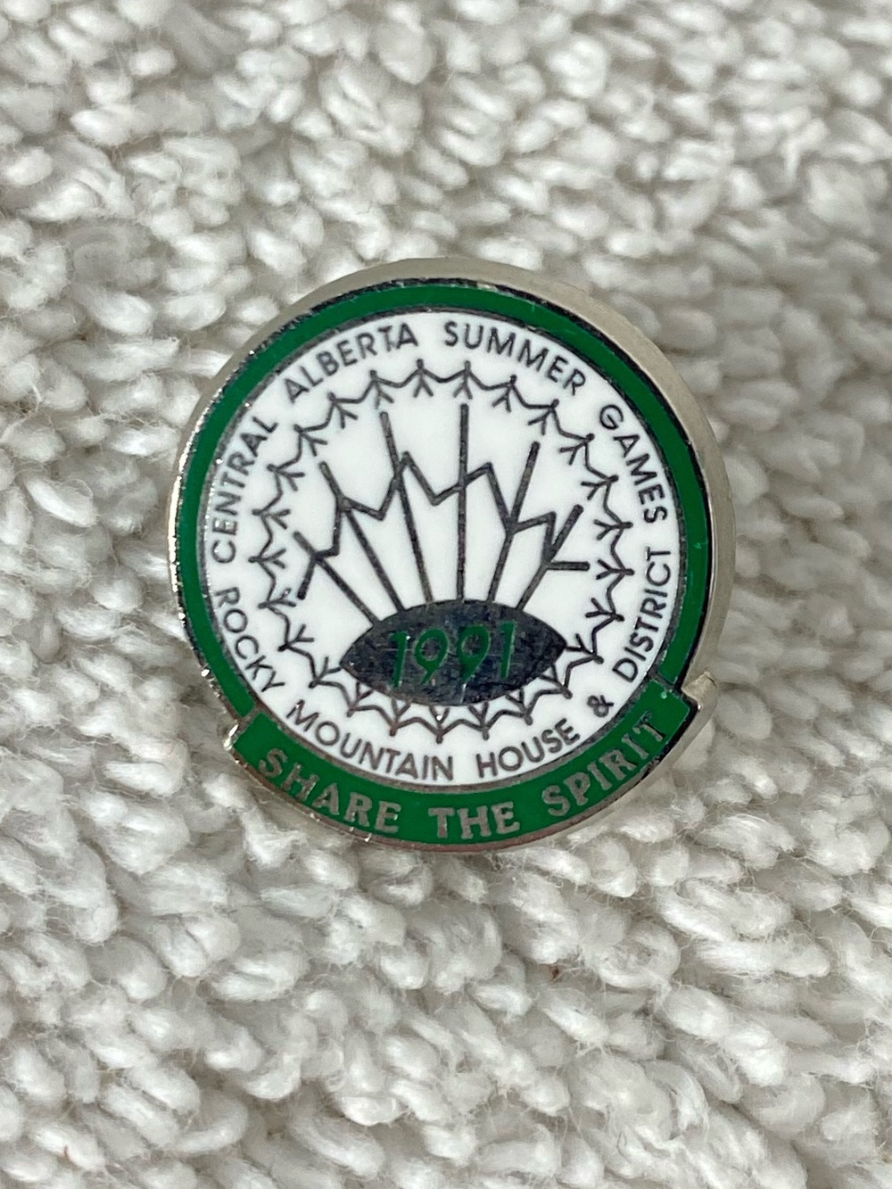 5/$35 Vintage 1991 Central Alberta Summer Games Rocky Mountain House Lapel Pin